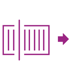 Scanner icône violet Scanner icône violet