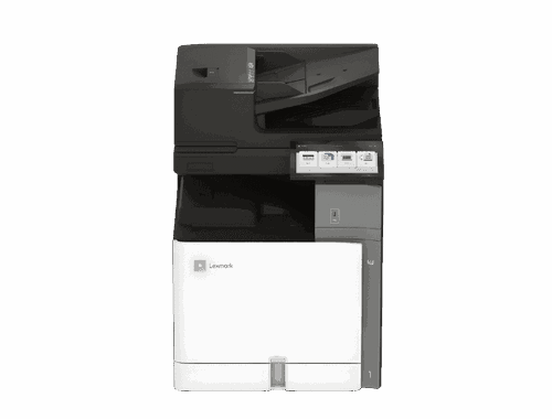 Imprimante multifonction Lexmark CX833 vue de face